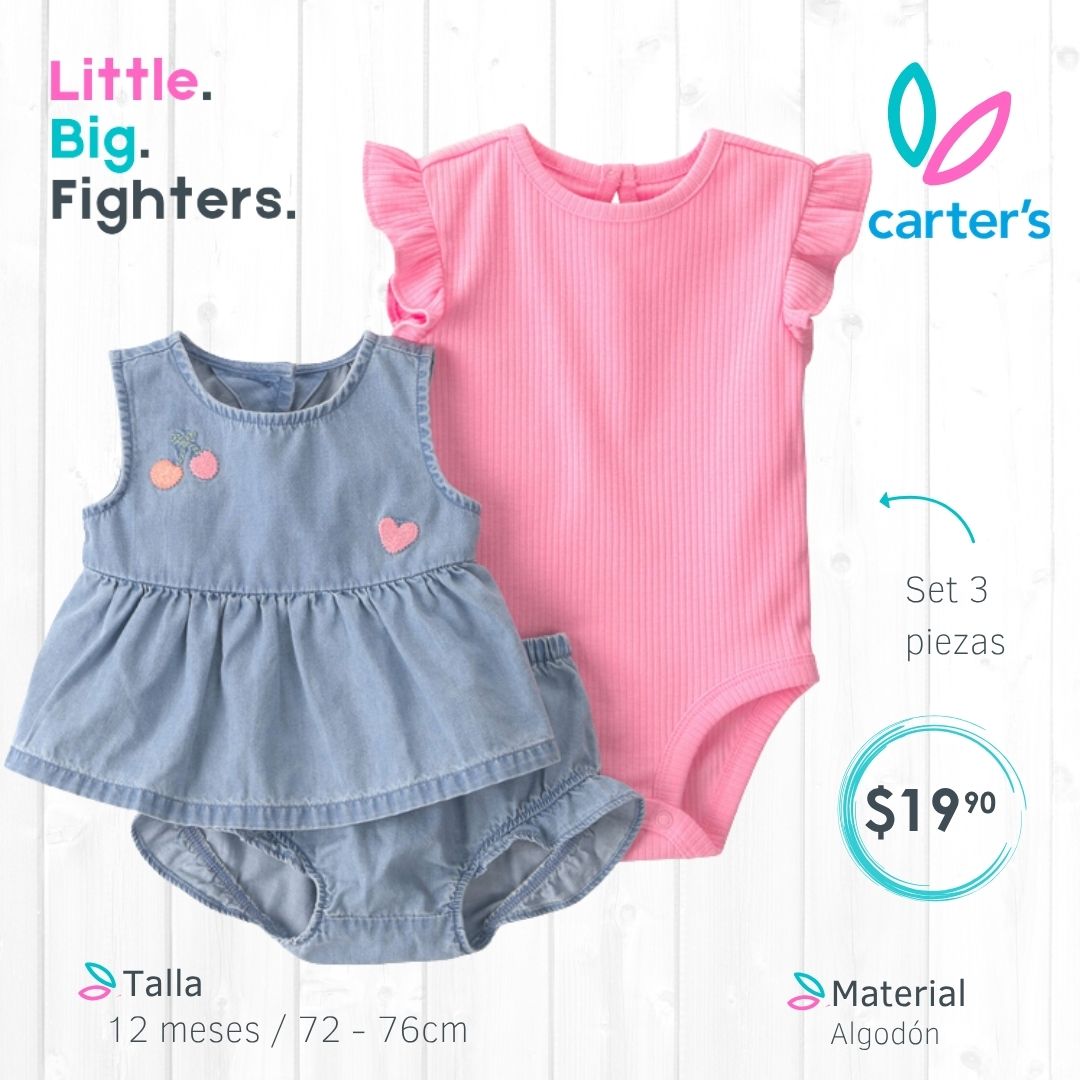 Set 3 piezas Carter's / 12 meses