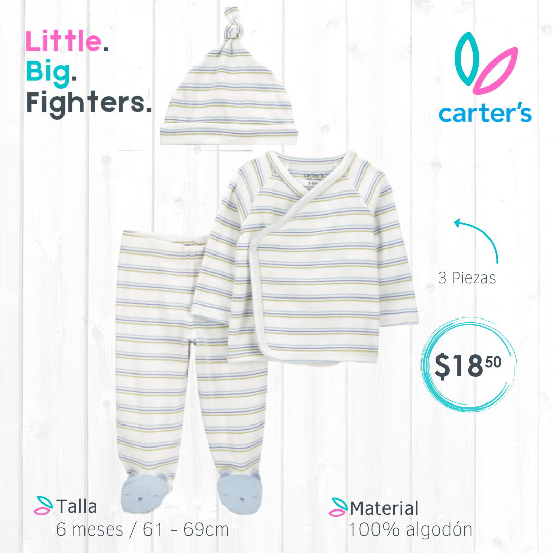 Set 3 piezas Carter's / 6 meses
