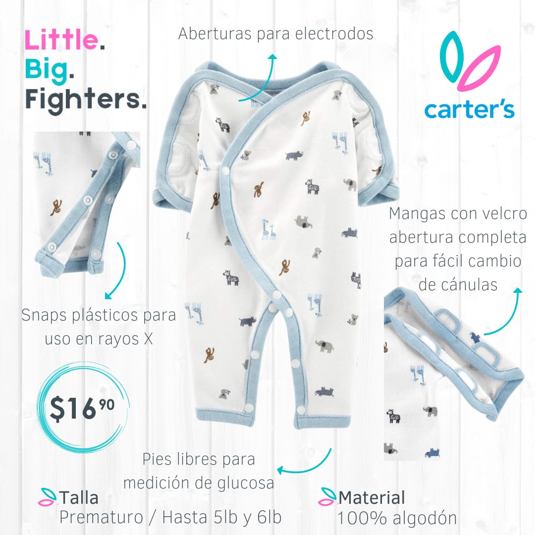Monito para NEO Carters (celeste) T: Hasta 5lb/6lb