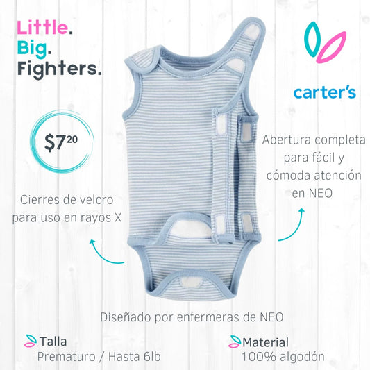 Body Carters sin mangas, para Neonatología