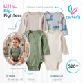 Set 4 bodies Carter's / 6 meses