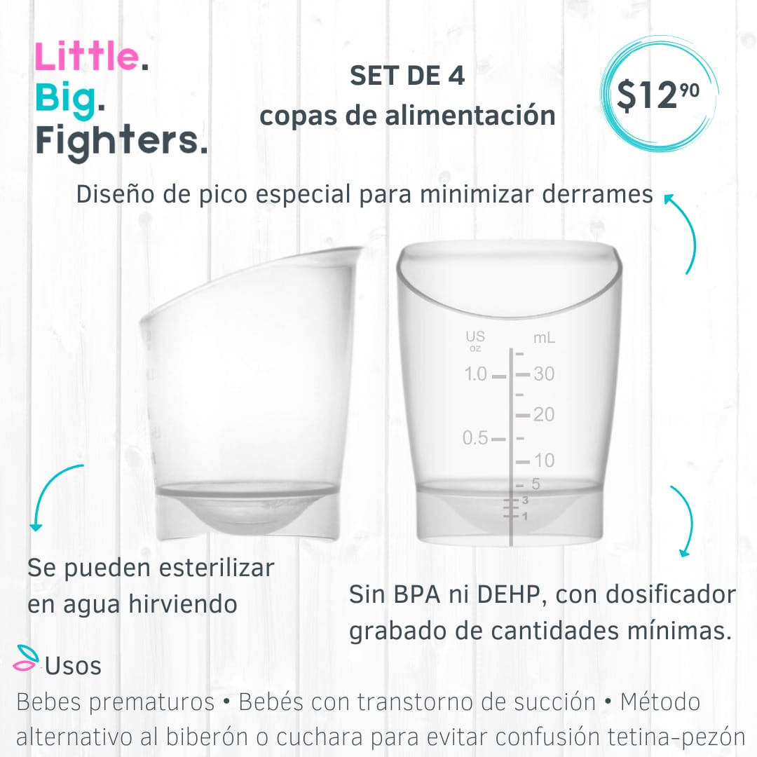 Copas de alimentación
