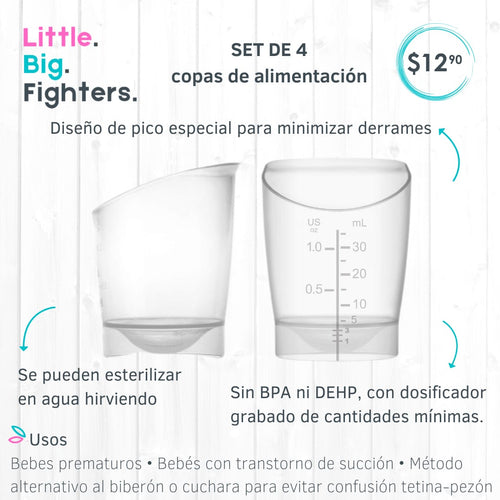 Copas de alimentación