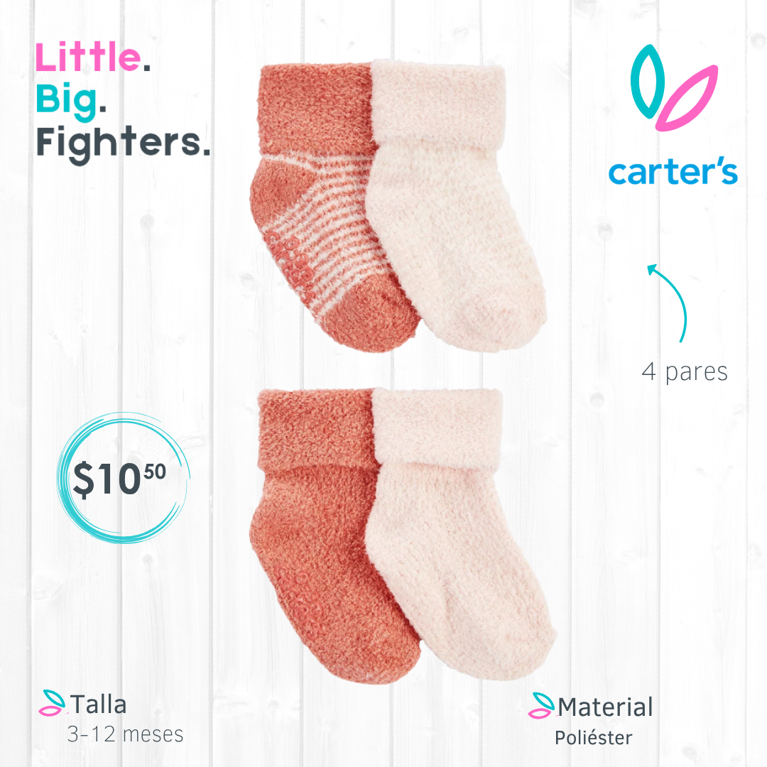 Set 4 pares Carter's / 3-12 meses