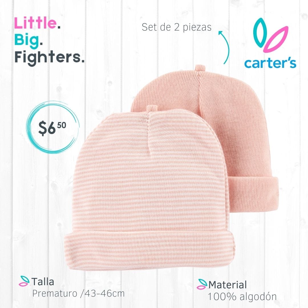 Set 2 gorritos Carters  / T: Prematuro