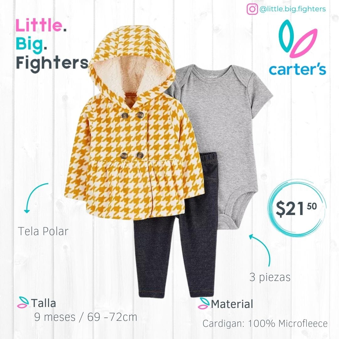 Set 3 piezas Carters  /  T: 9 meses