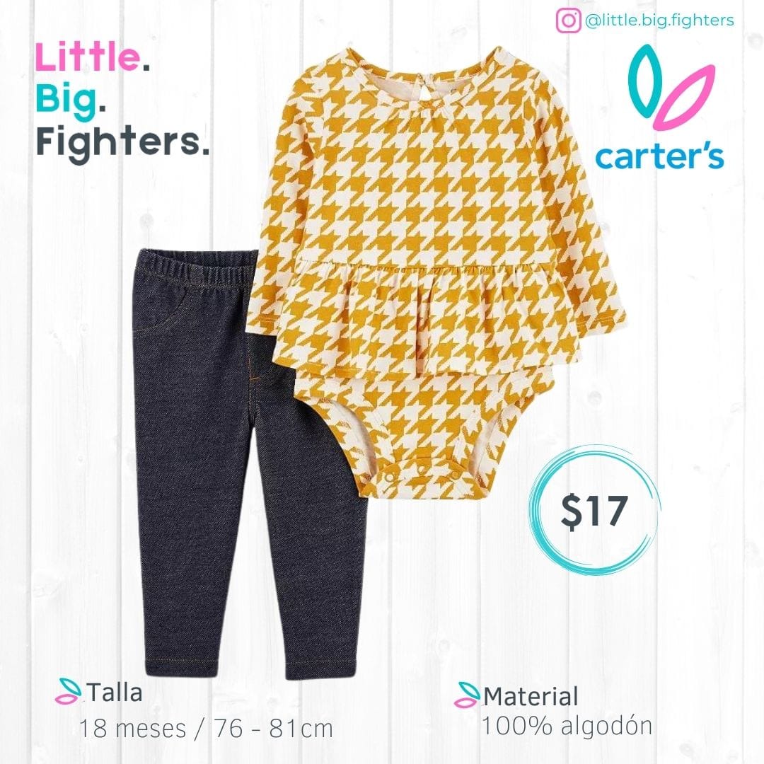 Set 2 piezas Carters / T: 18 meses
