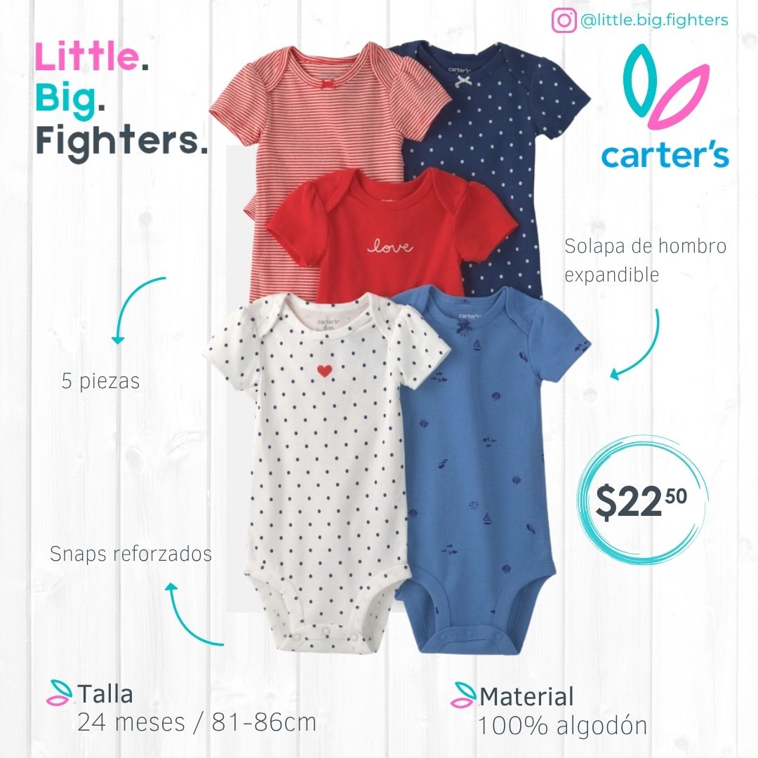 Set 5 bodies Carter´s / 24 meses