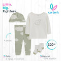 Set 4 piezas Carters / T. 3 meses