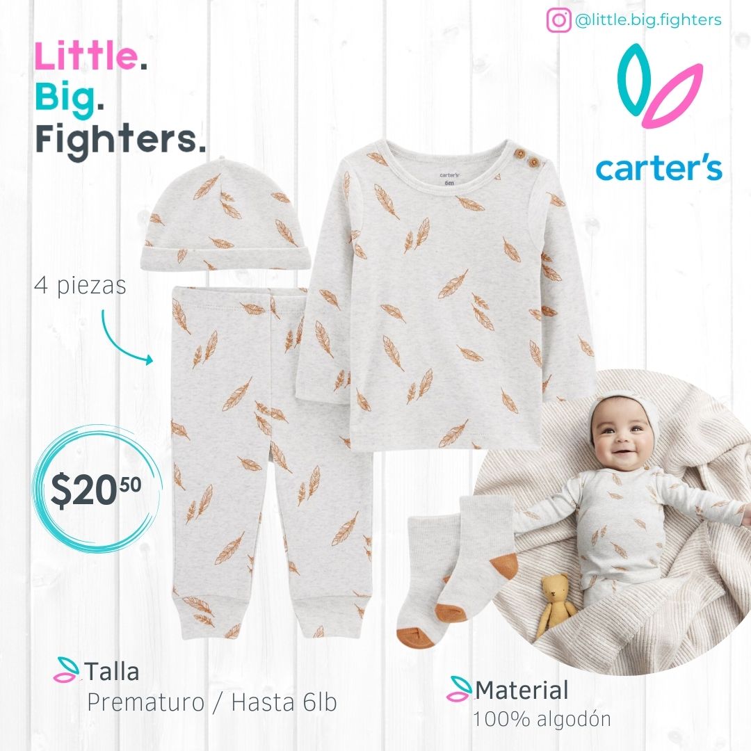 Set 4 piezas Carters / T: PRE