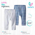 Set 2 pantalones Carters  / Recién Nacido