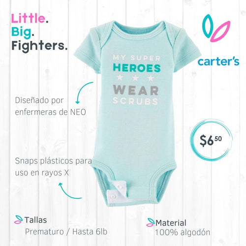 Body Carters apto para Neonatología / T: Hasta 6lb