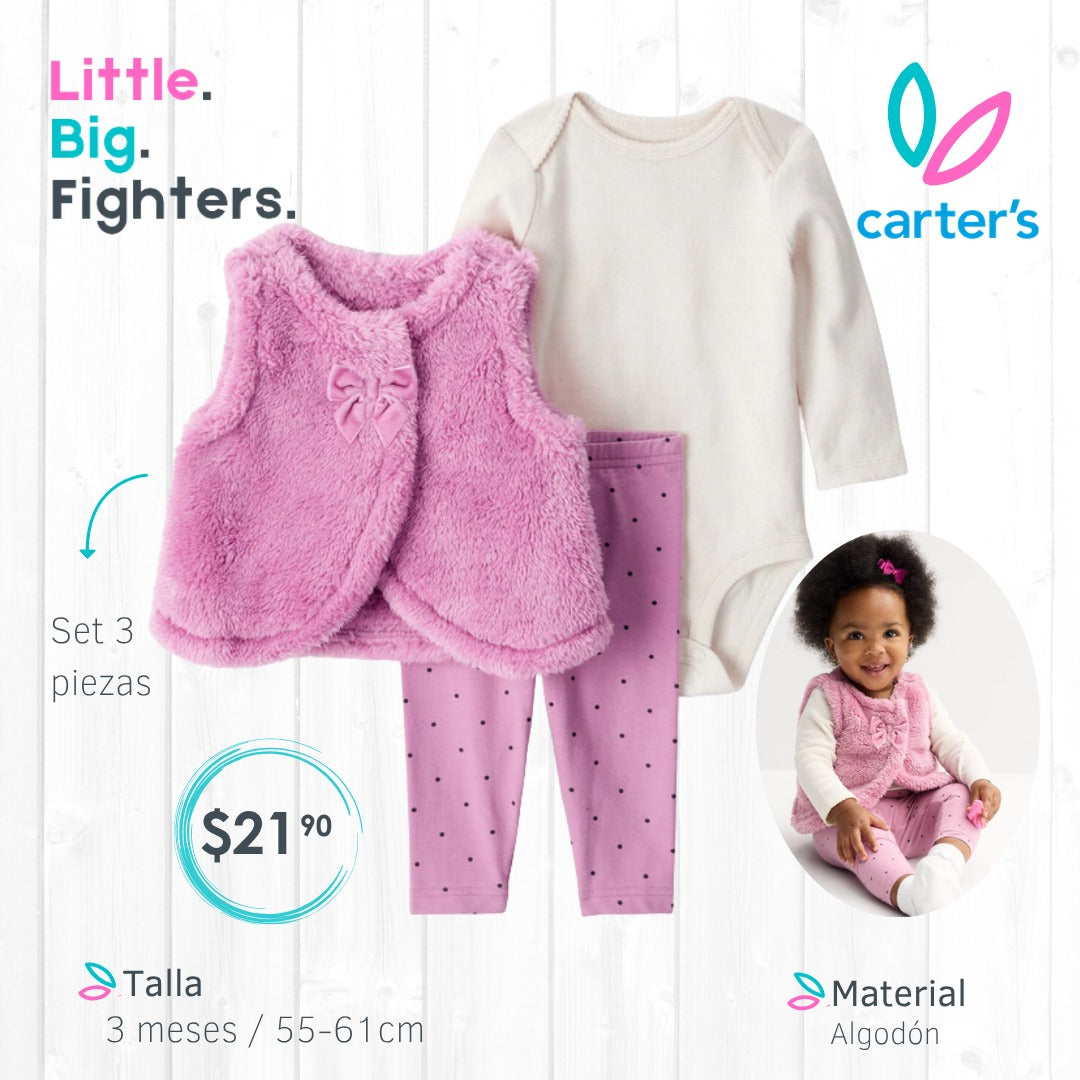 Set 3 piezas Carters / T: 3 meses
