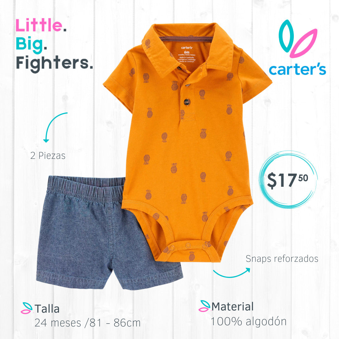 Set 2 piezas Carters / T: 24 meses