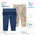Set 2 pantalones Carters / 3 meses