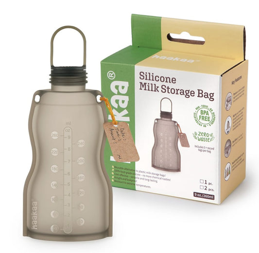 Bolsa reutilizable de silicón para almacenamiento de leche