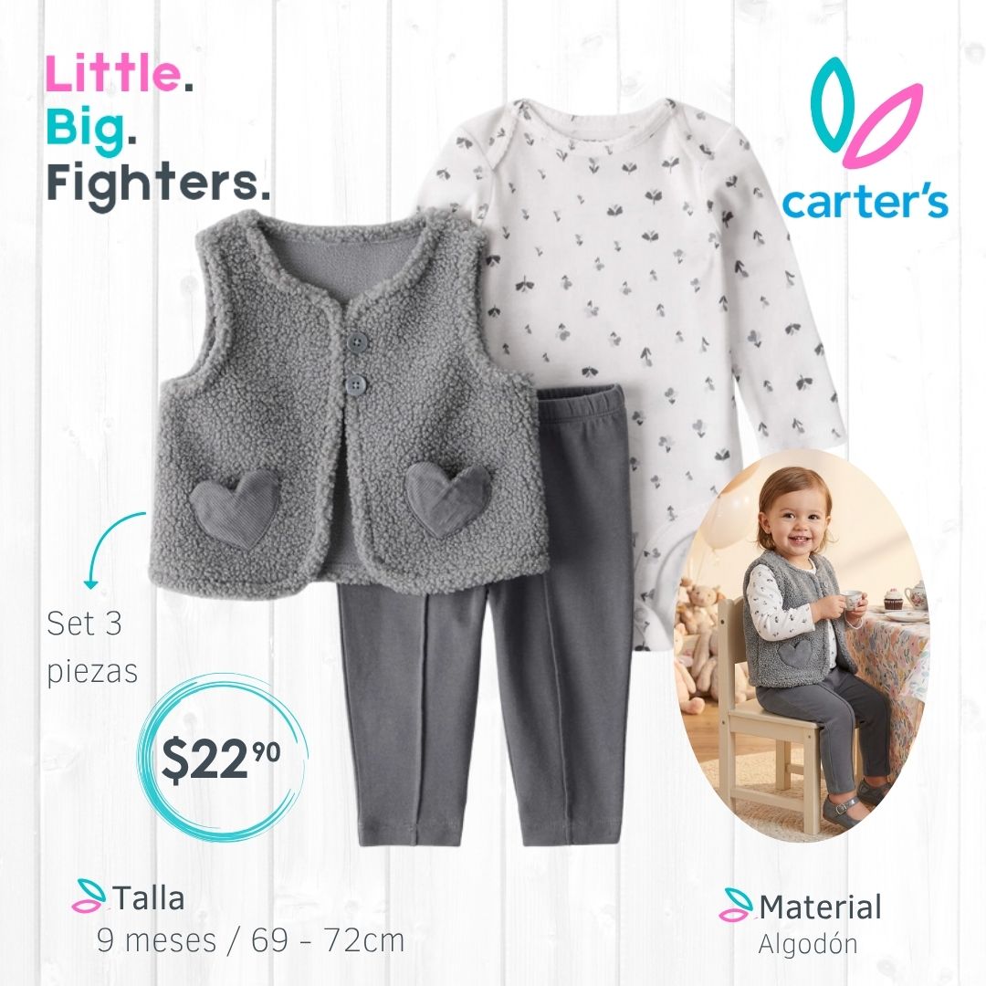 Set 3 piezas Carter's 9 meses