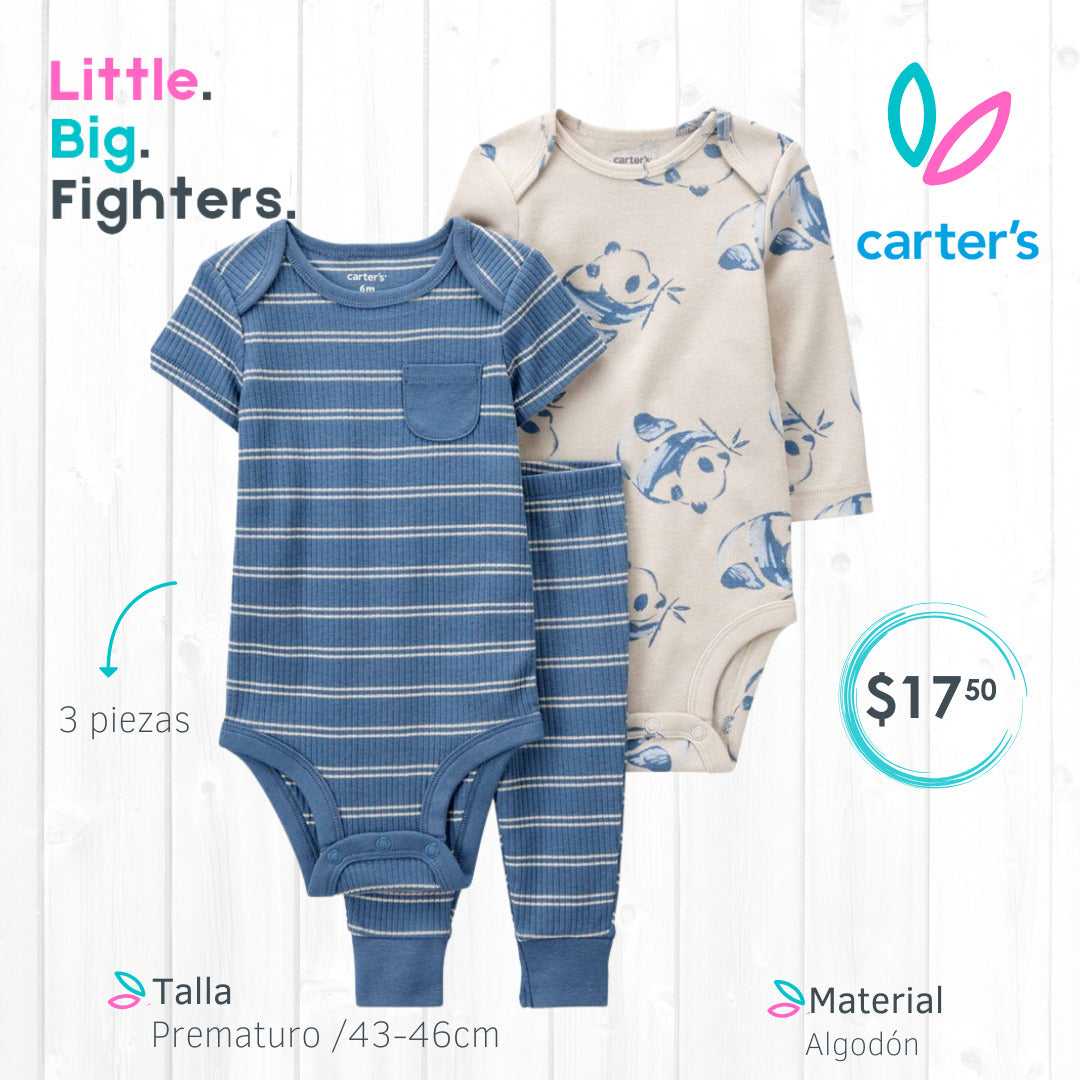 Set 3 piezas Carters / Prematuro