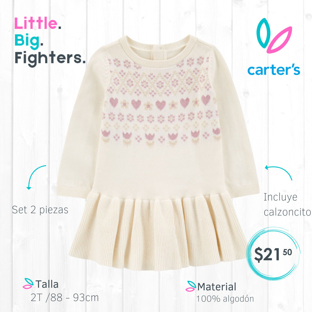 Vestido Punto Carters / 2T