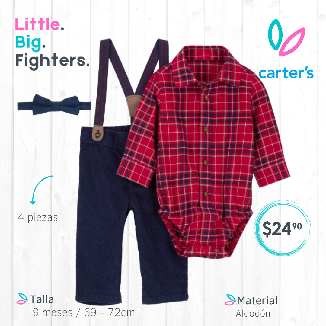 Set 4 piezas Carters / 9 meses