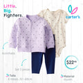 Set 3 piezas Carters / 6 meses