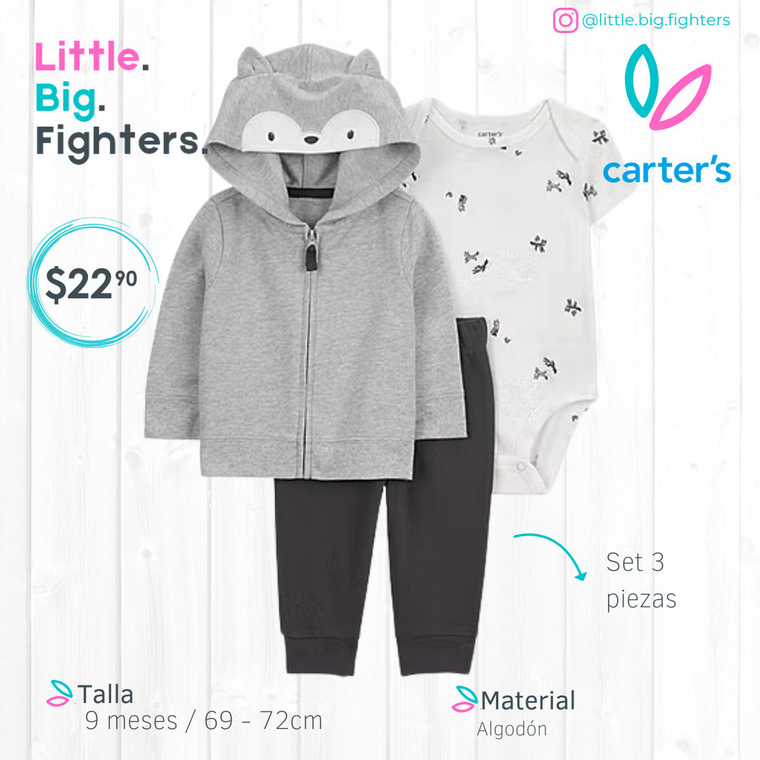 Set 3 piezas Carters / 9 meses