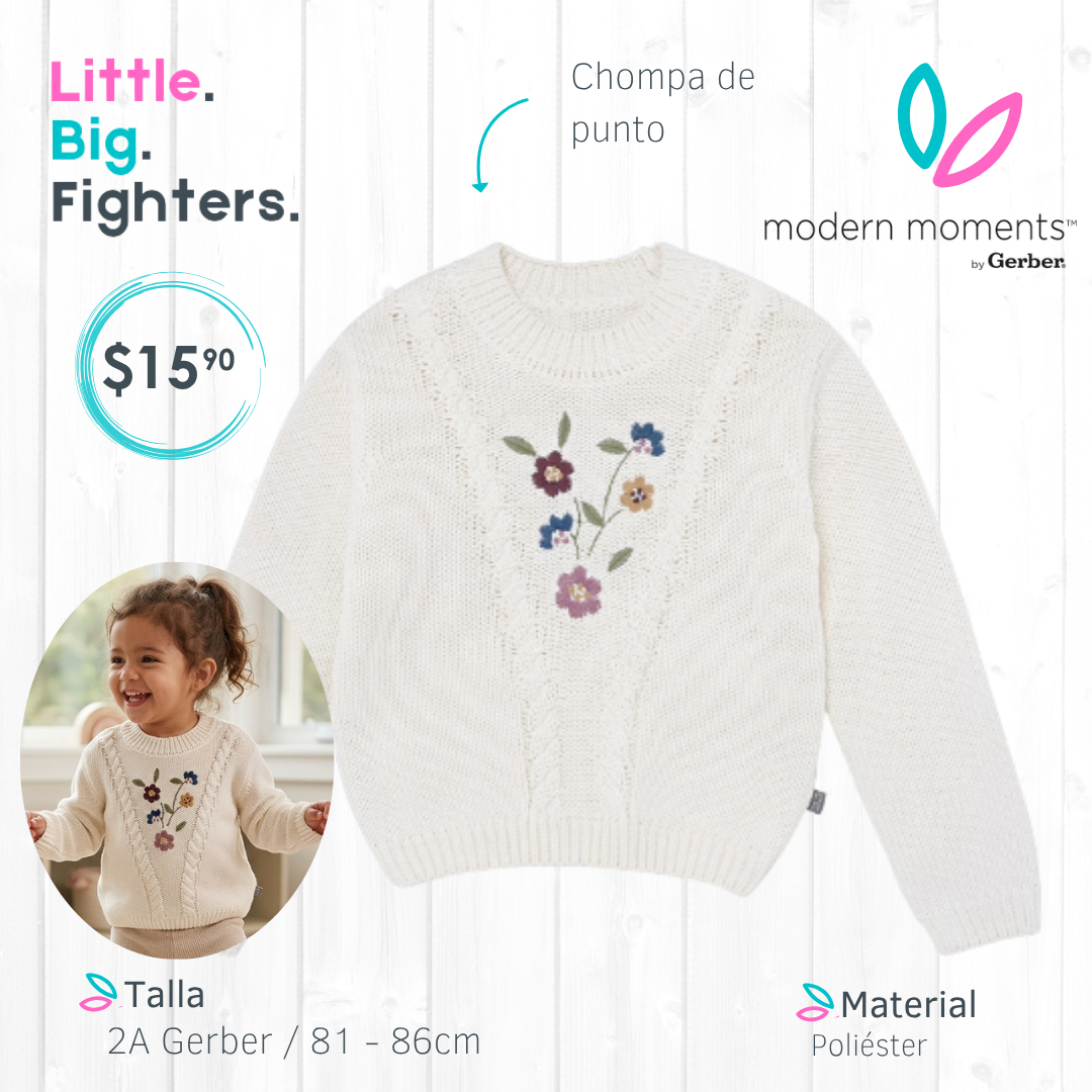 Chompa Gerber-Modern Moments / 24 meses