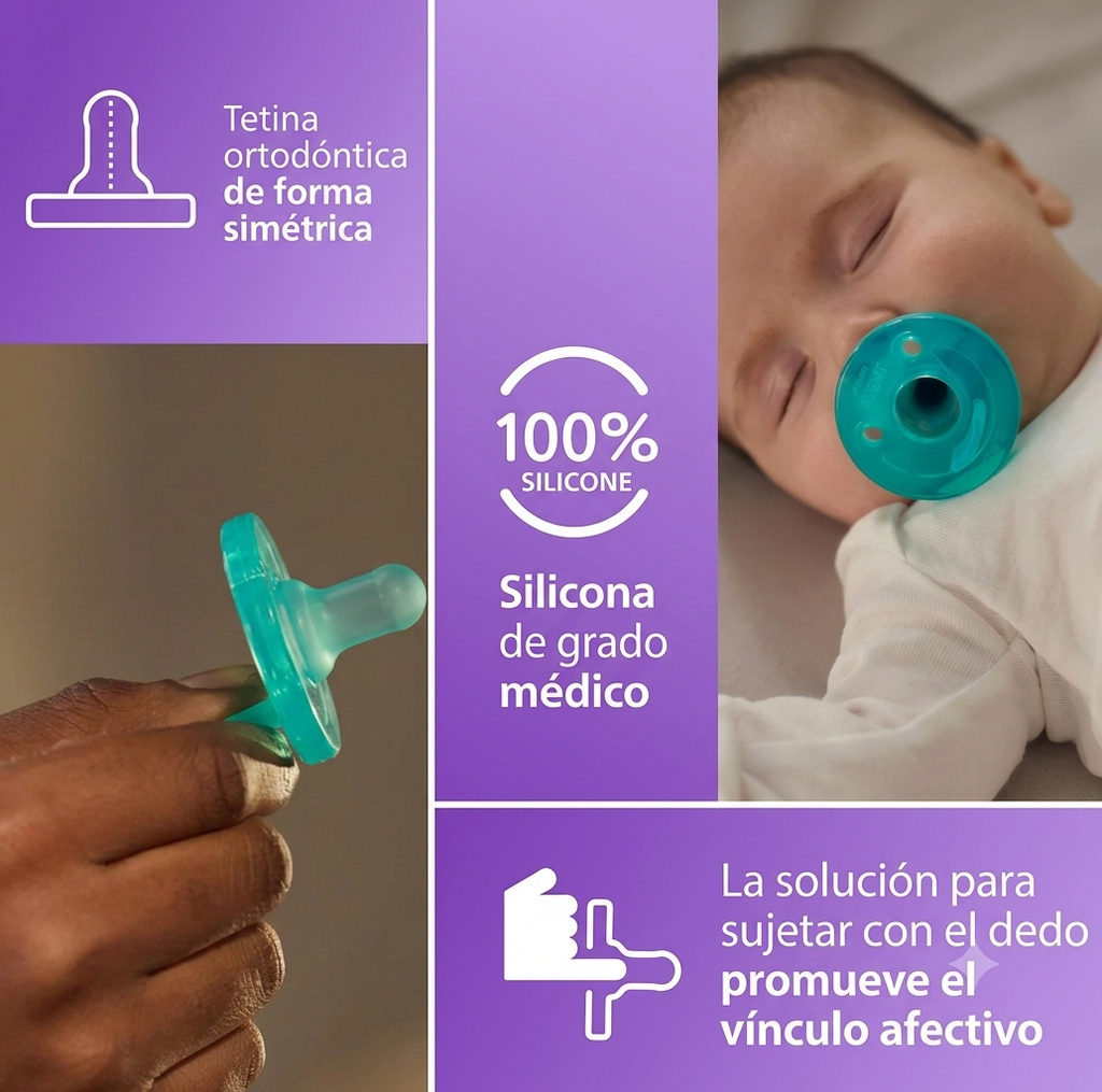 Set 2 chupones Soothie Philips Avent 0-3 meses