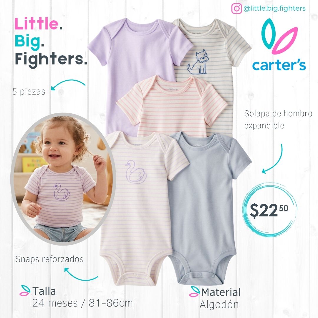 Set 5 bodies Carter´s / 24 meses