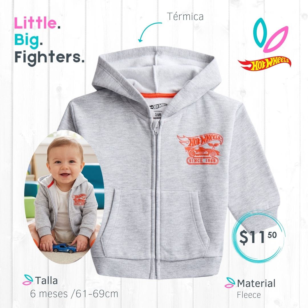 Chaqueta Térmica Hot Wheels / 6 meses