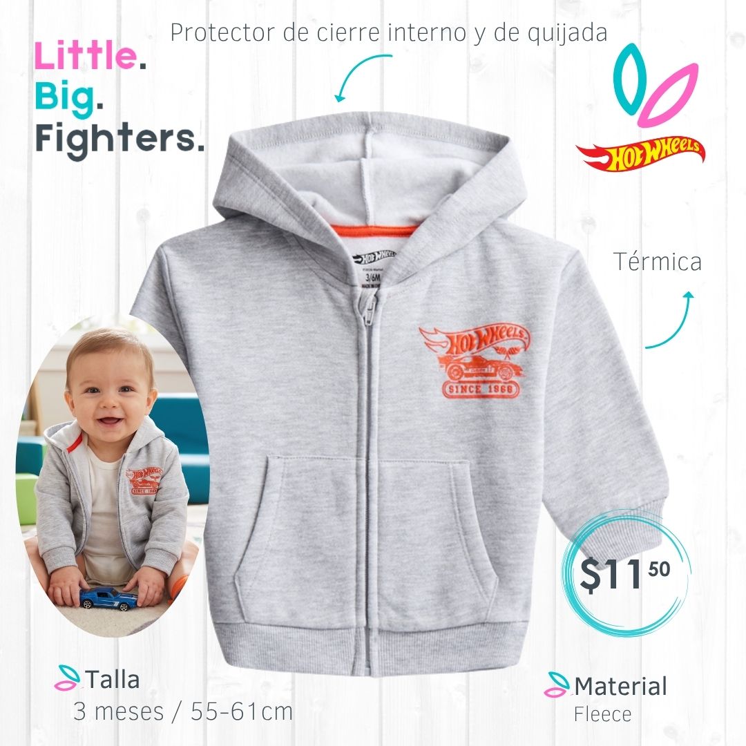 Chaqueta Térmica Hot Wheels / 3 meses
