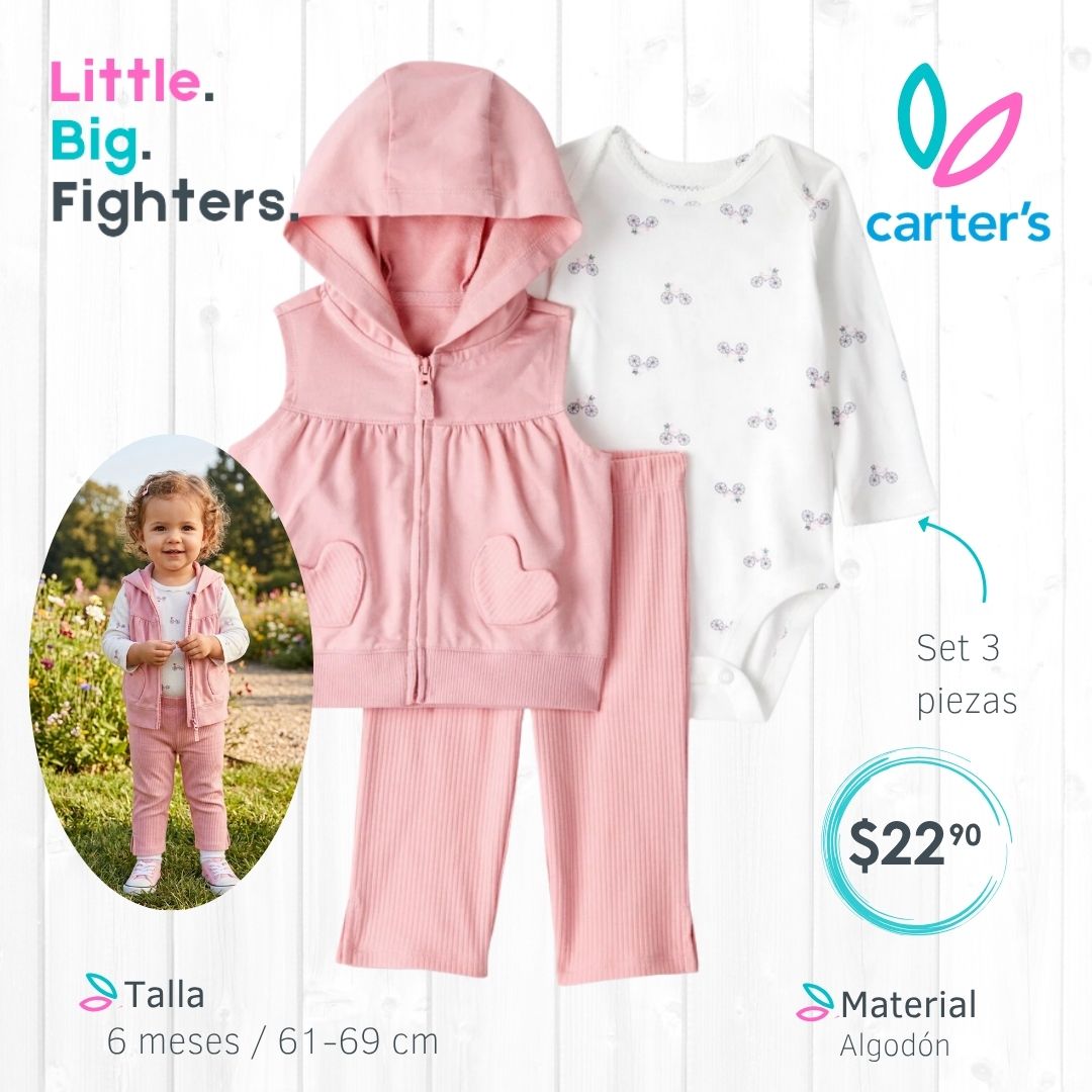 Set 3 piezas Carter's / 6 meses