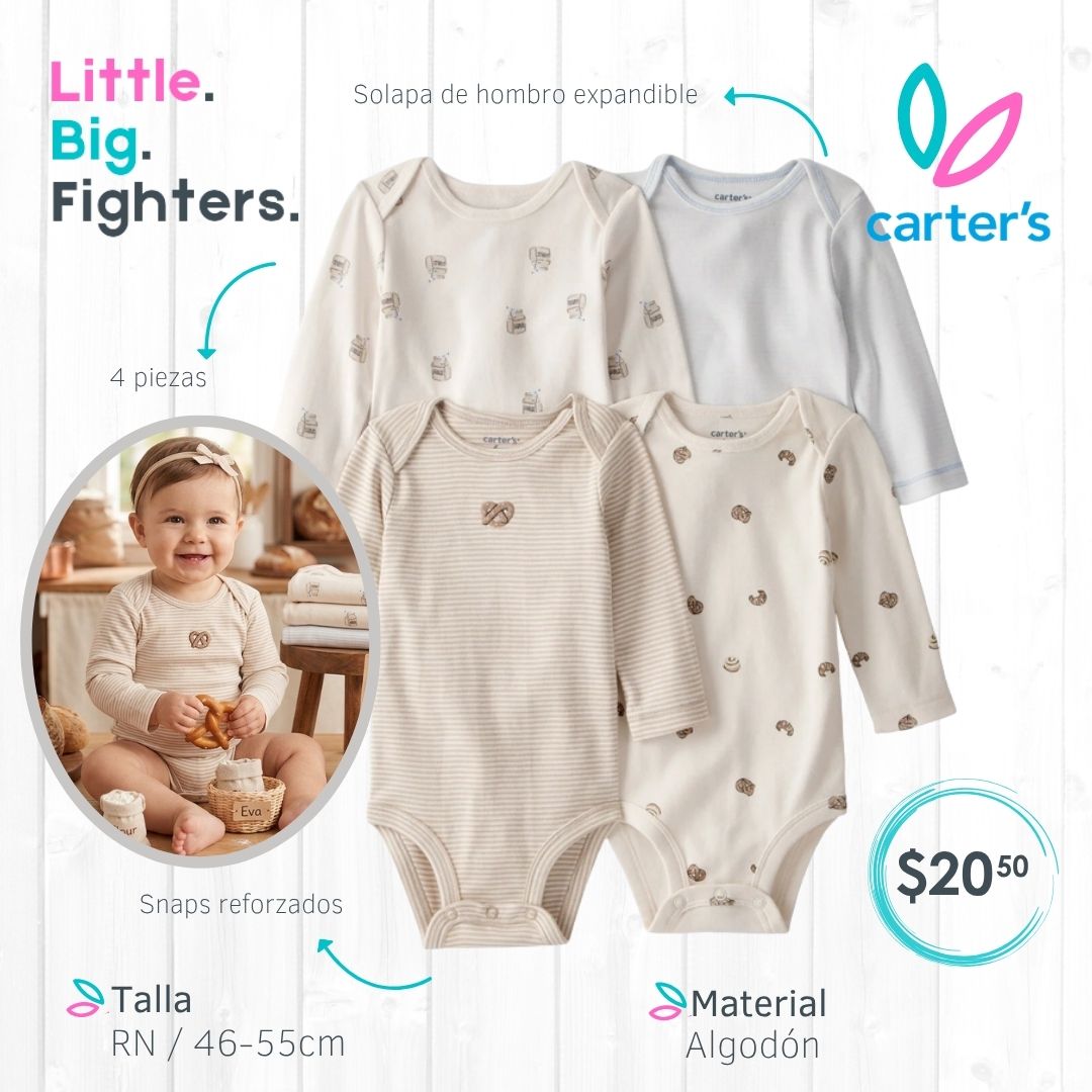 Set 4 bodies Carter´s / Recién Nacida