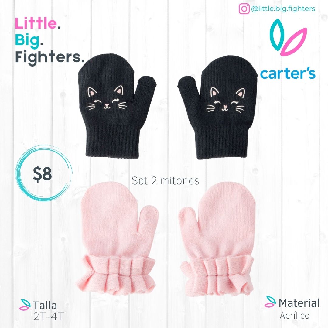 Set 2 mitones Cater's / 2T-4T