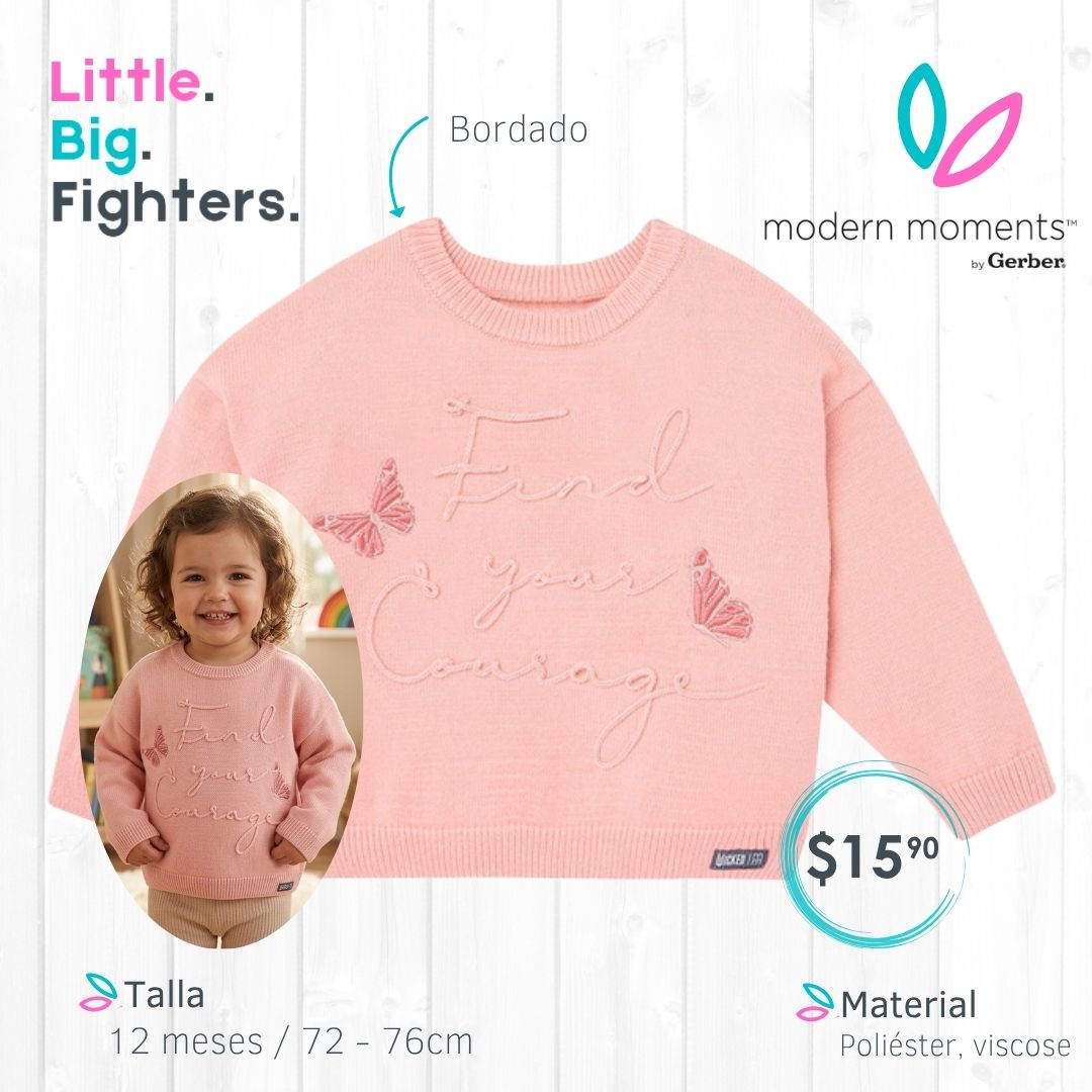Chompa Modern Moments / 12 meses / Mariposa