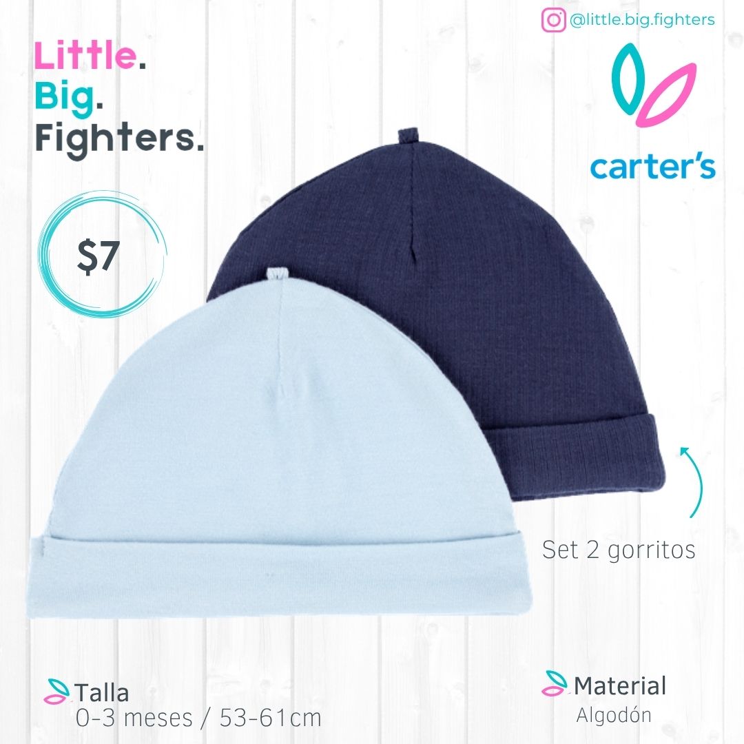 Set 2 gorritos Carter´s / 0-3meses