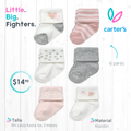 Set 6 pares de medias Carter´s / RN a 3m
