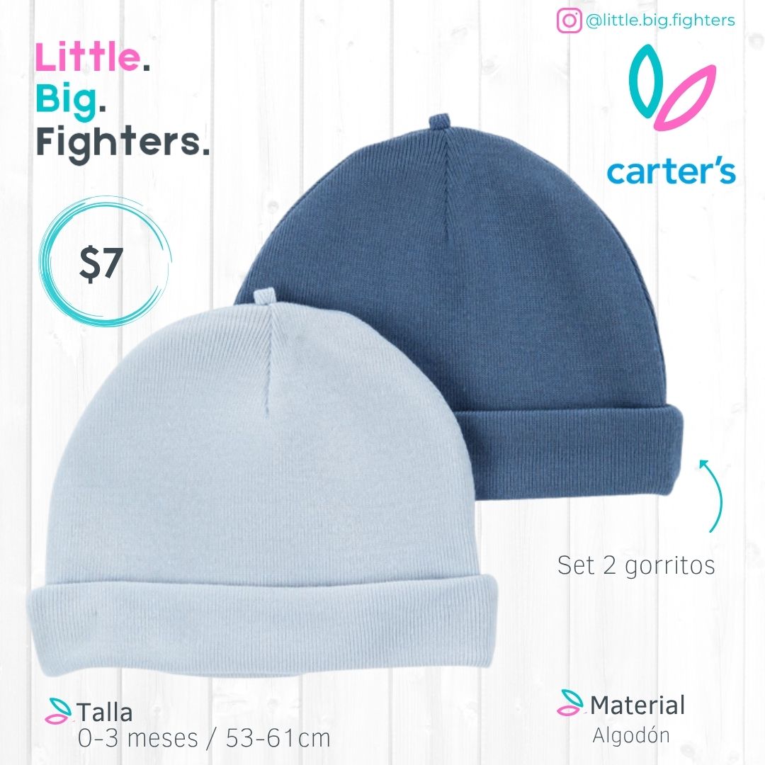 Set 2 gorritos Carter´s / 0-3meses