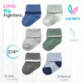 Set 6 pares de medias Carter´s / 0- 6 meses