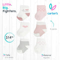 Set 6 pares de medias Carter´s / 0- 6 meses
