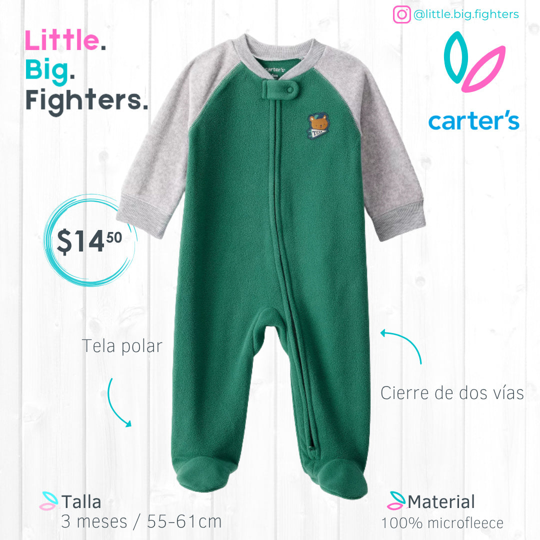 Monito Térmico Carter´s / 3 meses / verde