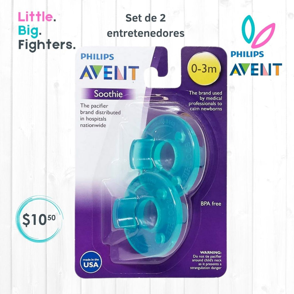 Set 2 chupones Soothie Philips Avent 0-3 meses