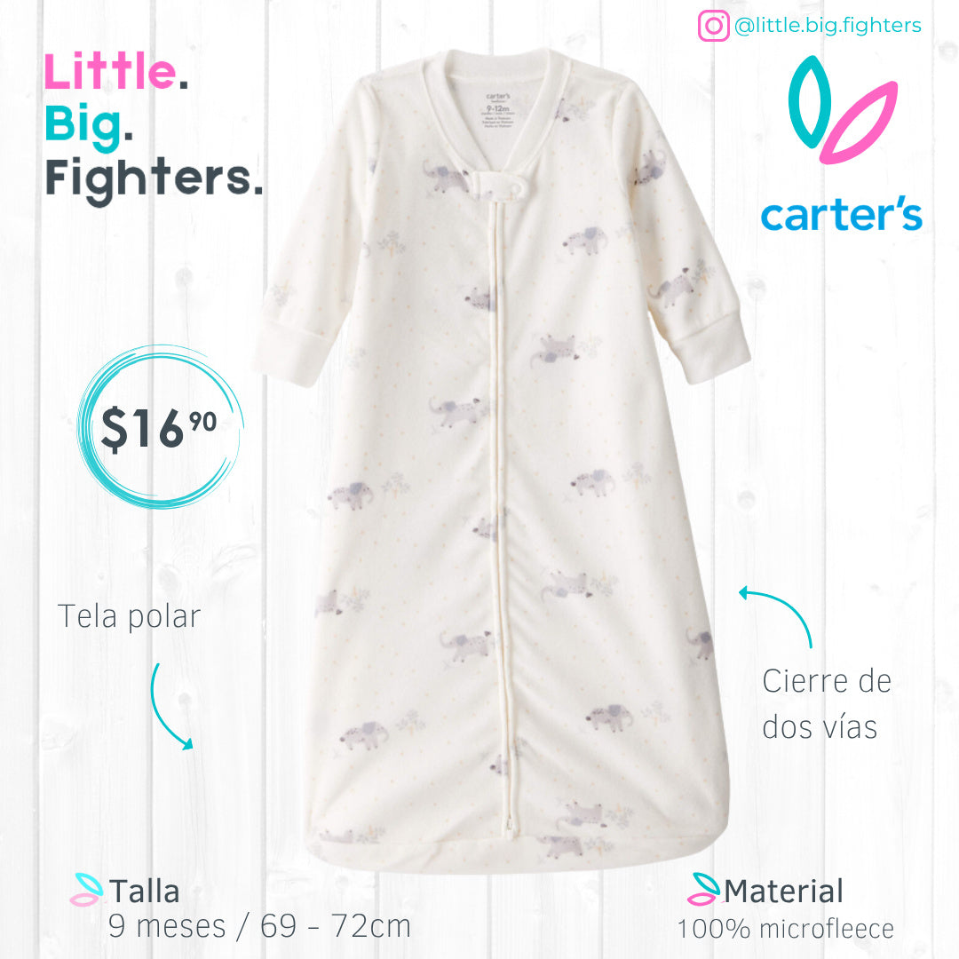 Saco de dormir Carter´s / 9 meses / elefantes