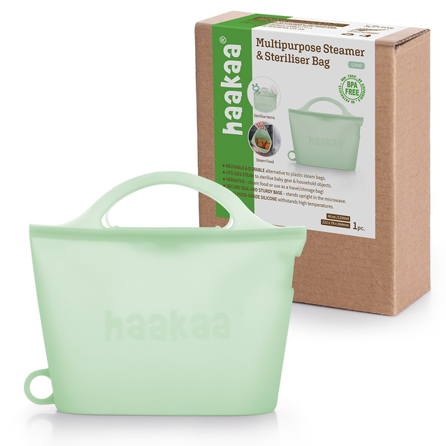 Bolsa multiusos para cocinar al vapor y esterilizador Haakaa