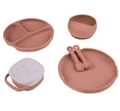 Set de Alimentación de Silicona 7 piezas Carestino Foodie (Rosa)