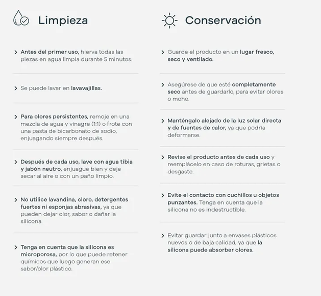 Set de Alimentación de Silicona 7 piezas Carestino (Rosa)