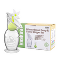 Extractor/recolector de leche con tapón flor gen.2 de silicón (Flor blanca) Haakaa
