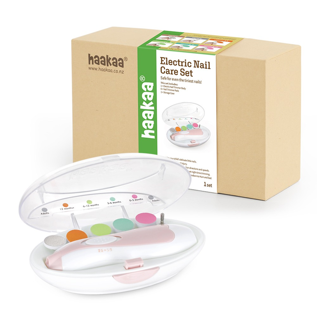 Kit de lima eléctrica Haakaa (rosa)