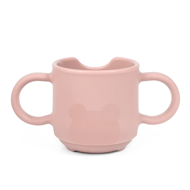 Vaso bebedor de silicón rosa Haakaa