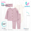Set 4 piezas Carter's / 3 meses